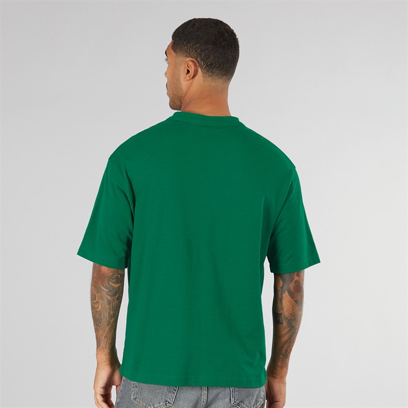 Selected Homme Mens Chester Short Sleeve Binding T-Shirt Verdant Green