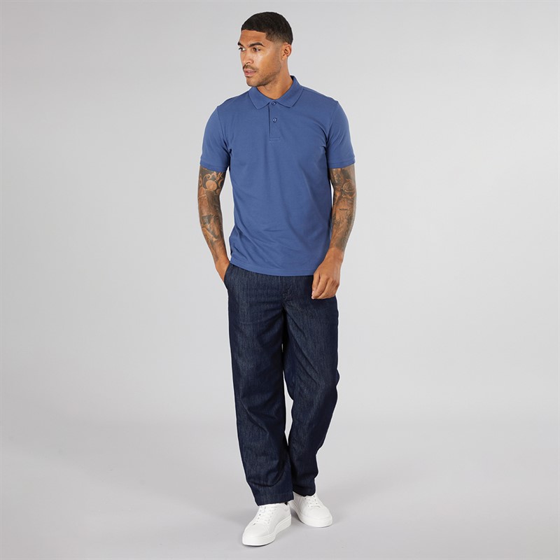 Selected Homme Mens Sergio Short Sleeve Polo Oceana