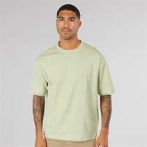 Selected Homme Mens Chester Short Sleeve Binding T-Shirt Almost Aqua