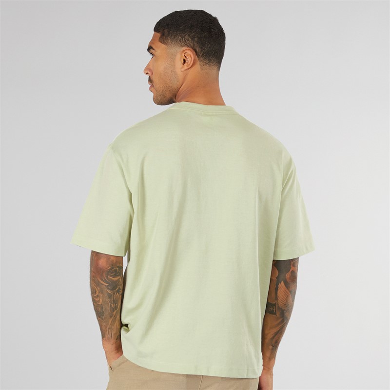 Selected Homme Mens Chester Short Sleeve Binding T-Shirt Almost Aqua