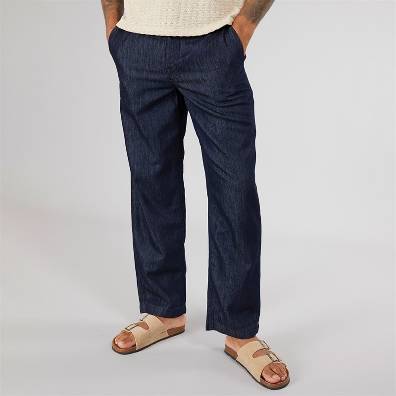 Selected Homme Mens 220 Loose Nolan Chinos Dark Blue Denim - Size 30/32