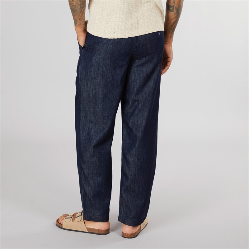 Selected Homme Mens 220 Loose Nolan Chinos Dark Blue Denim