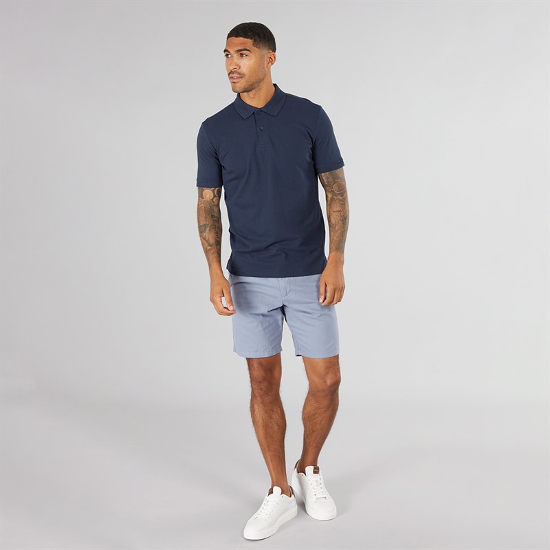 Selected Homme Mens Sergio Short Sleeve Polo Navy Blazer