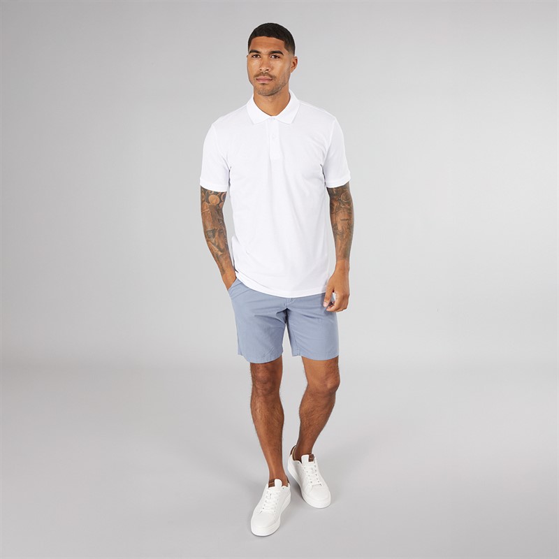 Selected Homme Mens Sergio Short Sleeve Polo Bright White