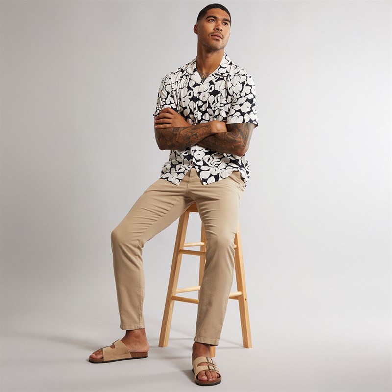 Selected Homme Mens Air Short Sleeve Shirt Black