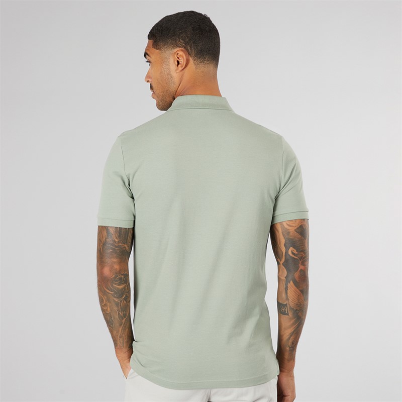 Selected Homme Mens Sergio Short Sleeve Polo Iceberg Green