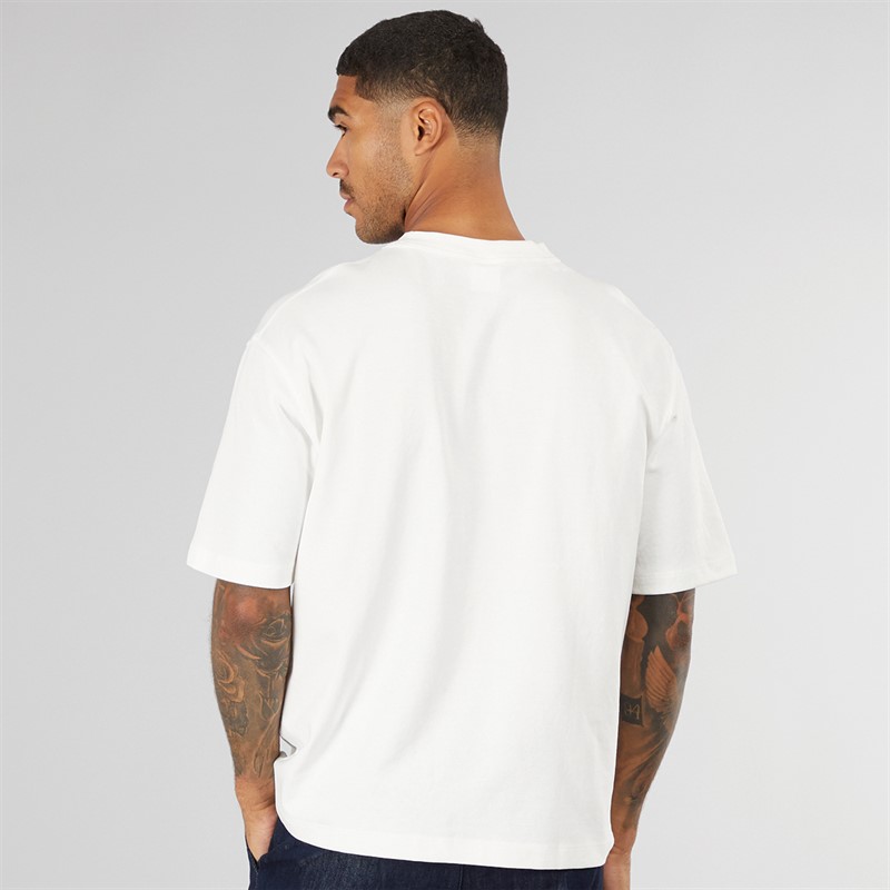 Selected Homme Mens Chester Short Sleeve Binding T-Shirt Egret