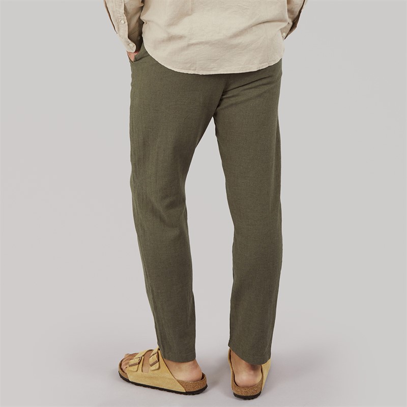Selected Mens Brody Slim Tapered Trousers Forest Night
