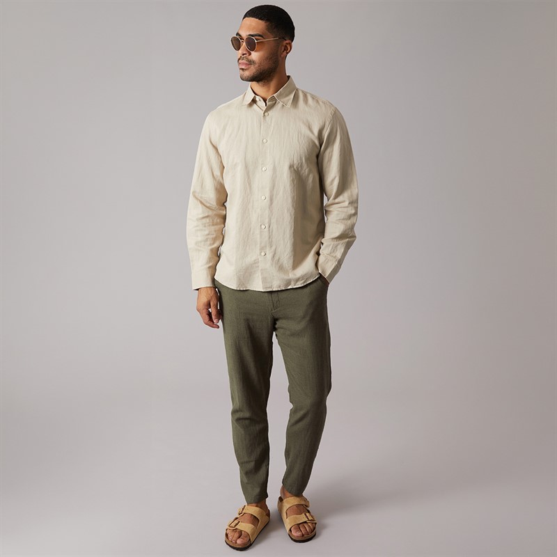 Selected Mens Brody Slim Tapered Trousers Forest Night