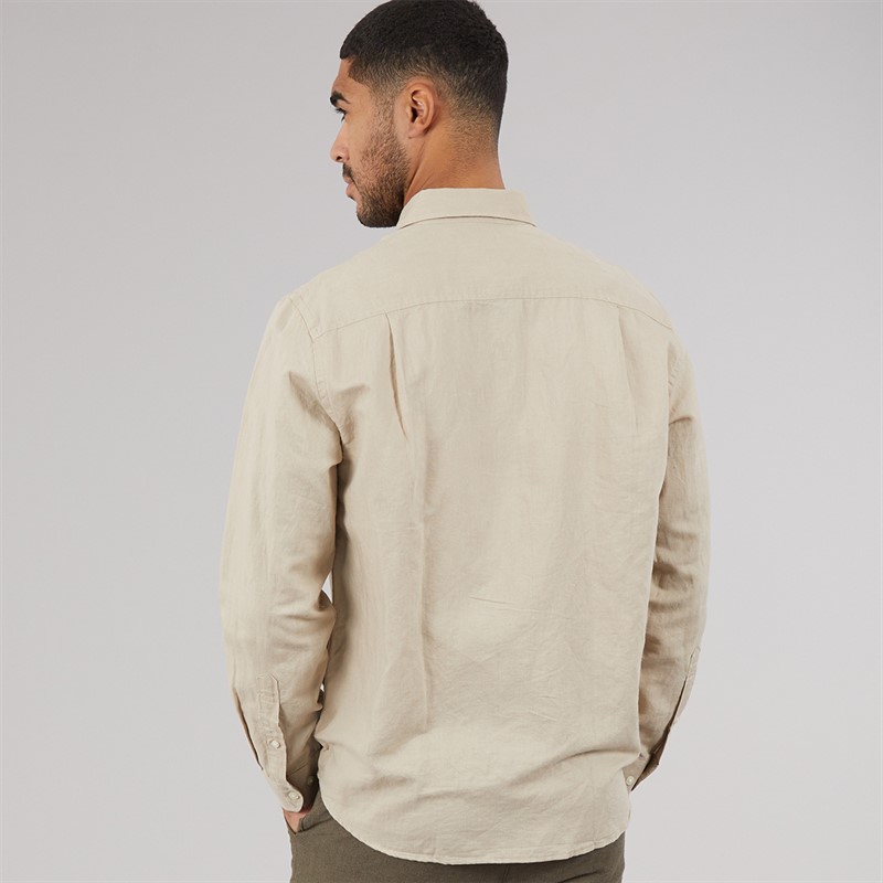 Selected Mens Claus Long Sleeve Shirt Pure Cashmere