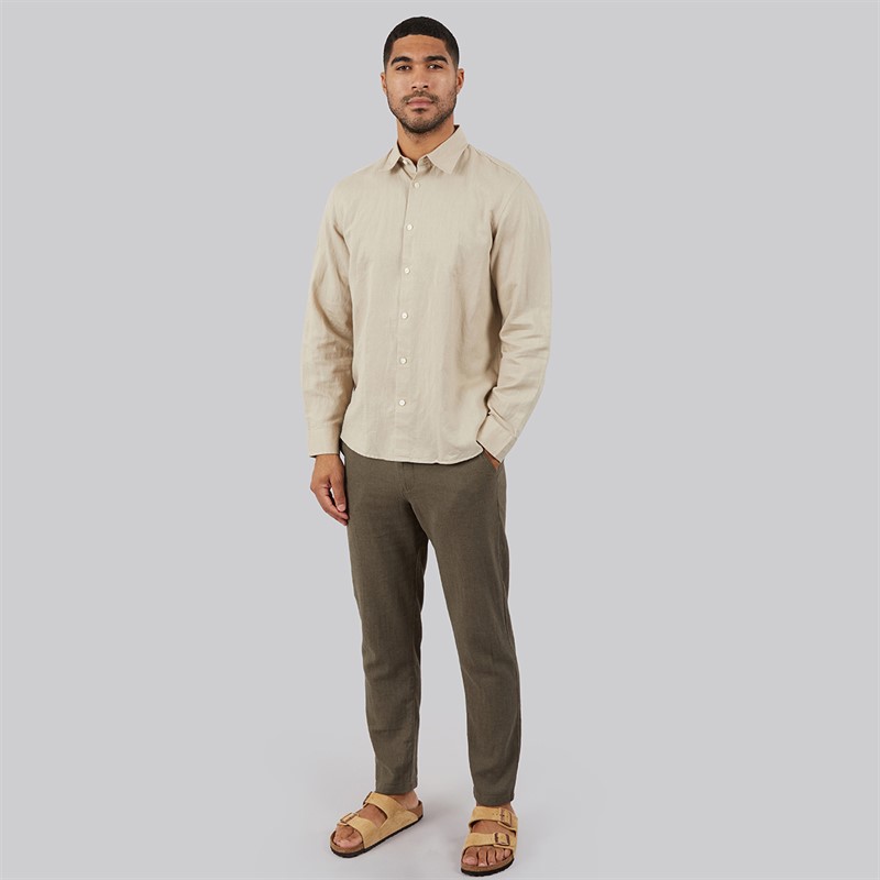 Selected Mens Claus Long Sleeve Shirt Pure Cashmere