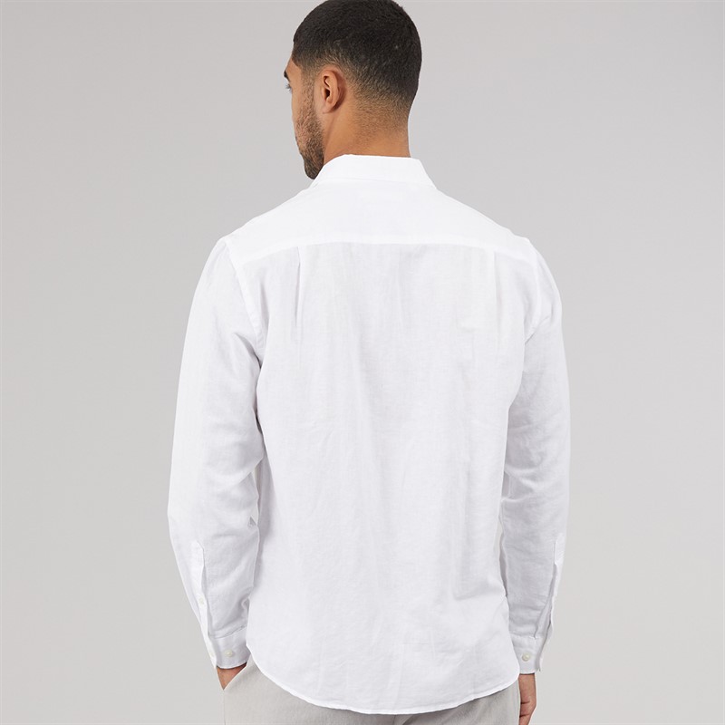 Selected Mens Claus Long Sleeve Shirt Bright White