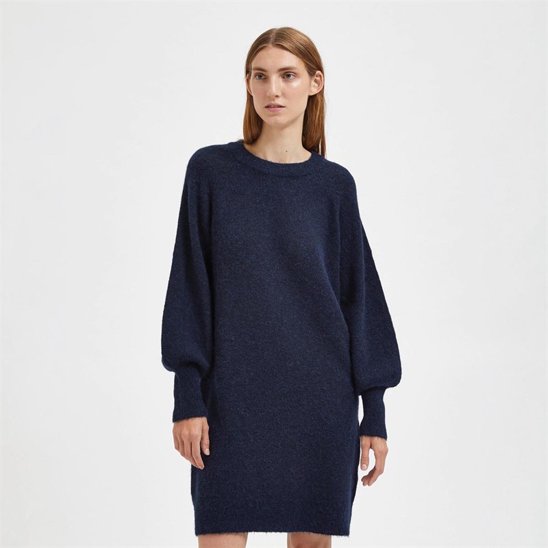 Selected Femme Robes Womes Femme Bleu Marine