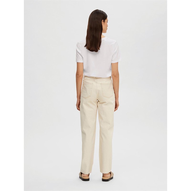 Selected Femme Dame Essential Overdele Hvid