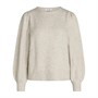 SIRUP COPENHAGEN Pull à Col Ras-du-Cou Elegant Pullover Femme Ecru Chiné
