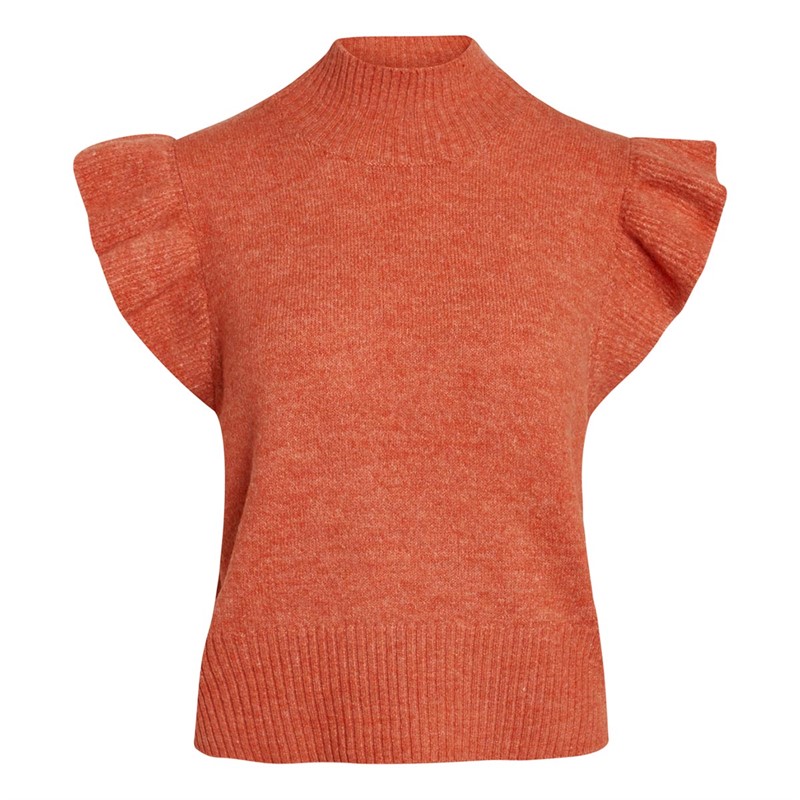 SIRUP COPENHAGEN Dame Frida Frill Overdele Orange Mergel