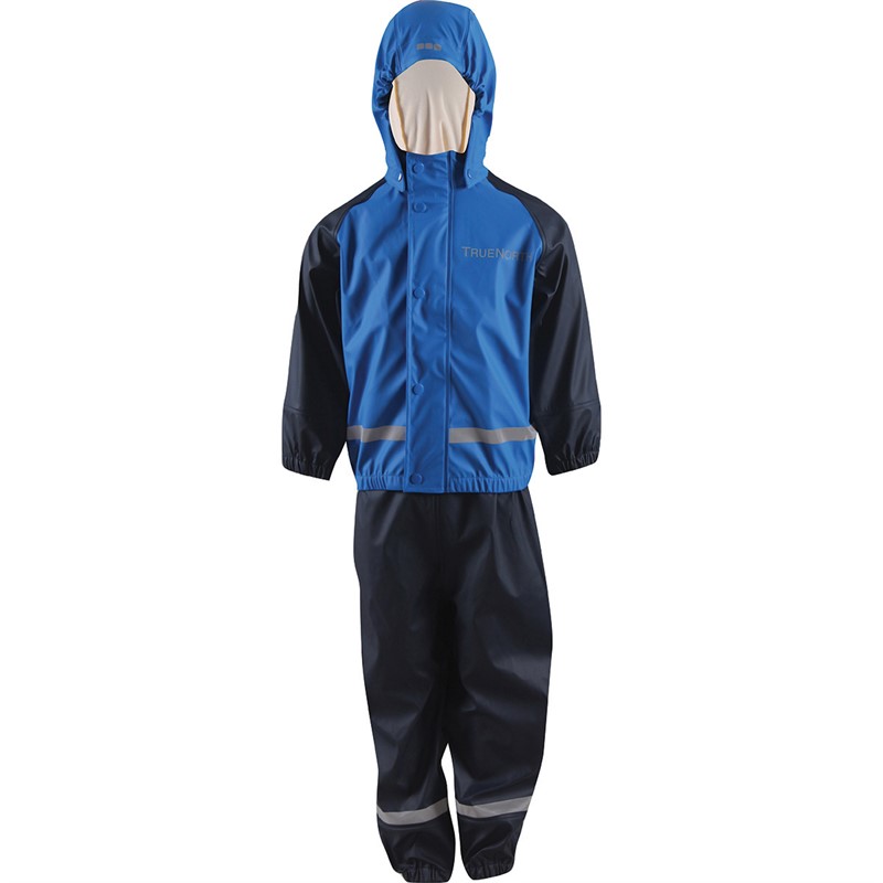 True North Ensemble Pluie Enfant Bleu Combinaison