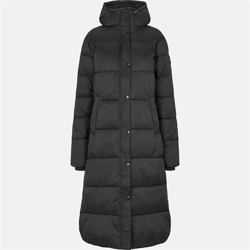 True North Damen Iza Steppmantel Schwarz