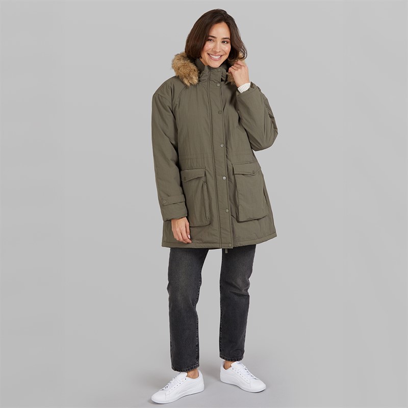 True North Dame Majlis Parka Army Grøn