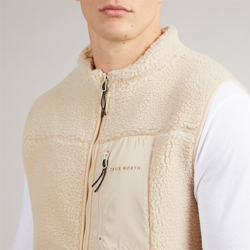 True North Herren Fleece Weste Beige