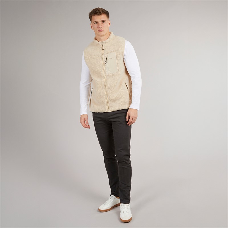True North Herren Fleece Weste Beige