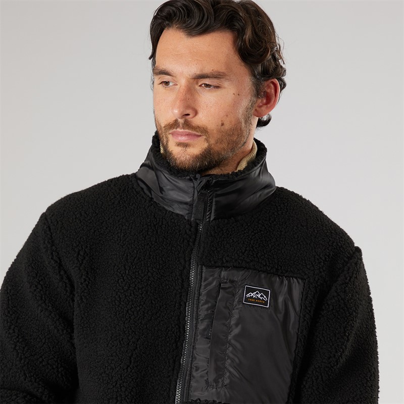 True North Mens Pile Jacket Black