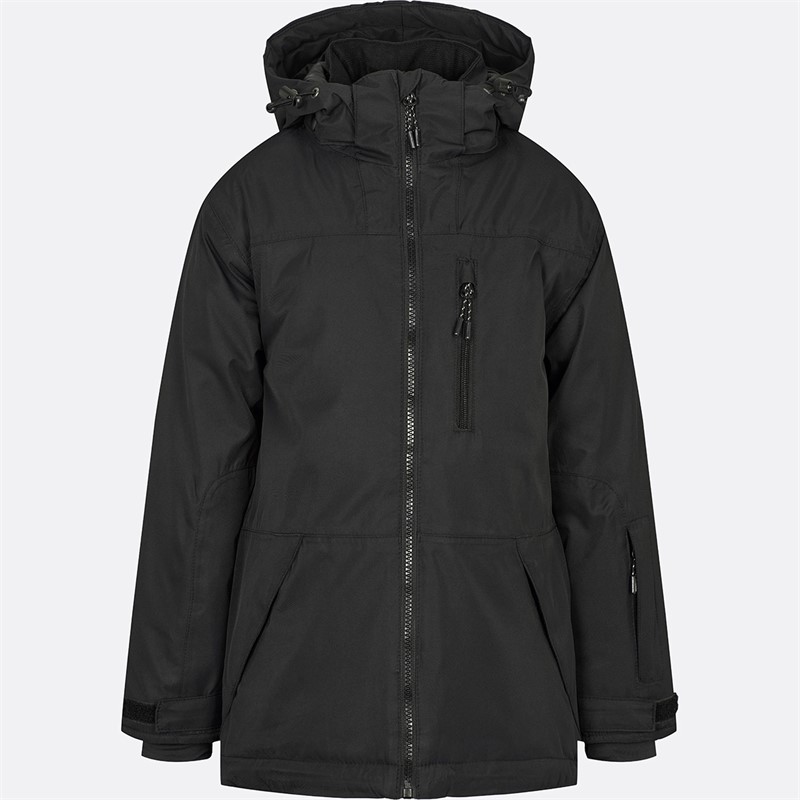 True North Kinder wasserdichte Jacke schwarz