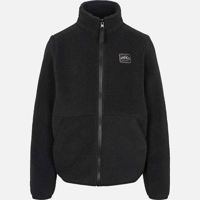 True North Kinder Pile Jacke Schwarz
