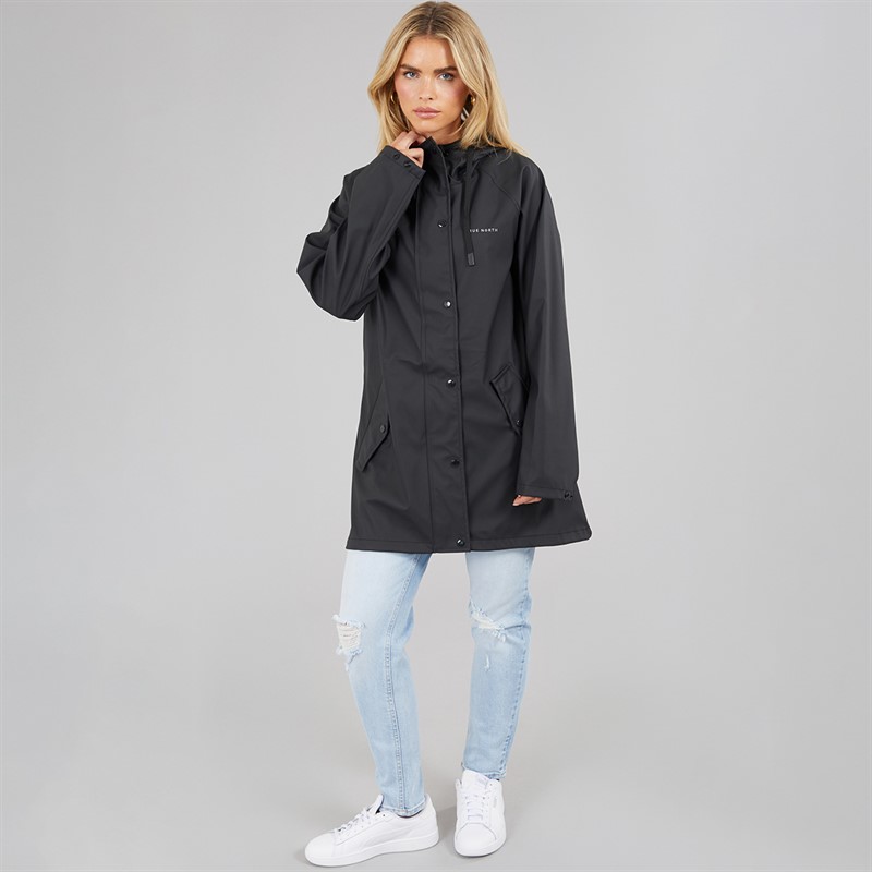 True North Manteau Femme en PU Noir