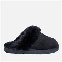 True North Dames schapenvacht pantoffels Zwart