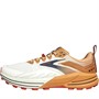 BROOKS Mens Cascadia 16 Trail Running Shoes White/Biscuit/Rooibos