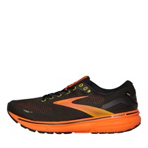 BROOKS Mens Ghost 15 Neutral Running Shoes Black/Yellow/Red