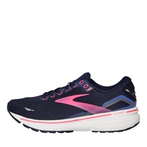 BROOKS Womens Ghost 15 Neutral Running Shoes Peacoat/Blue/Pink