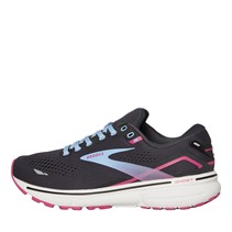 BROOKS Womens Ghost 15 Neutral Running Shoes Ebony/Open Air/Lilac Rose