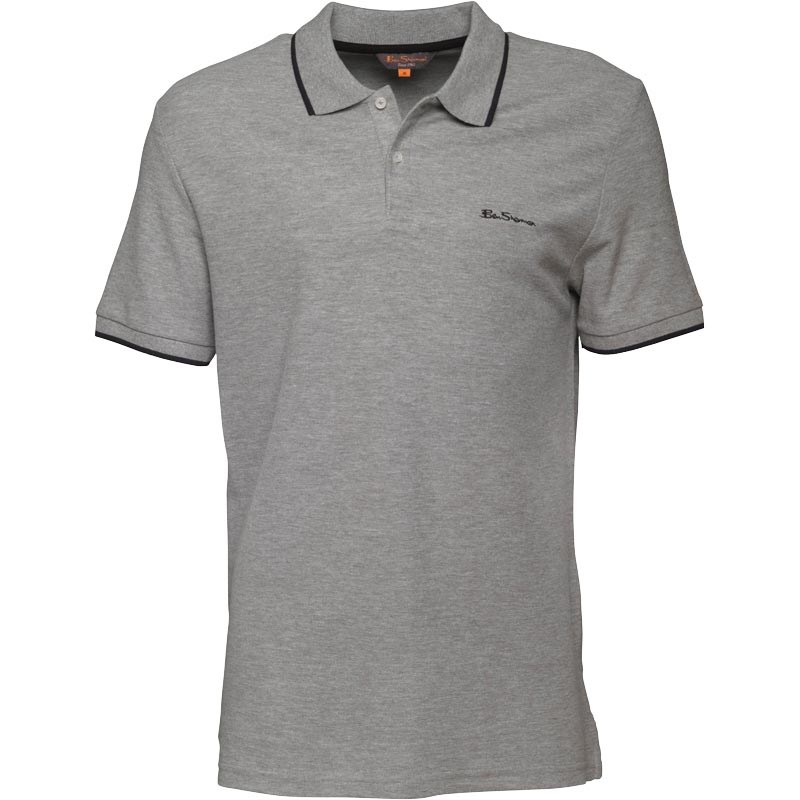 Ben Sherman Mens Tipped Pique Polo Shirt