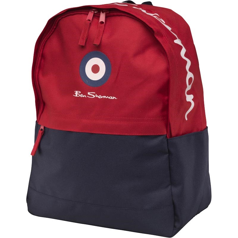 Buy Ben Sherman Boys Target Backpack Red