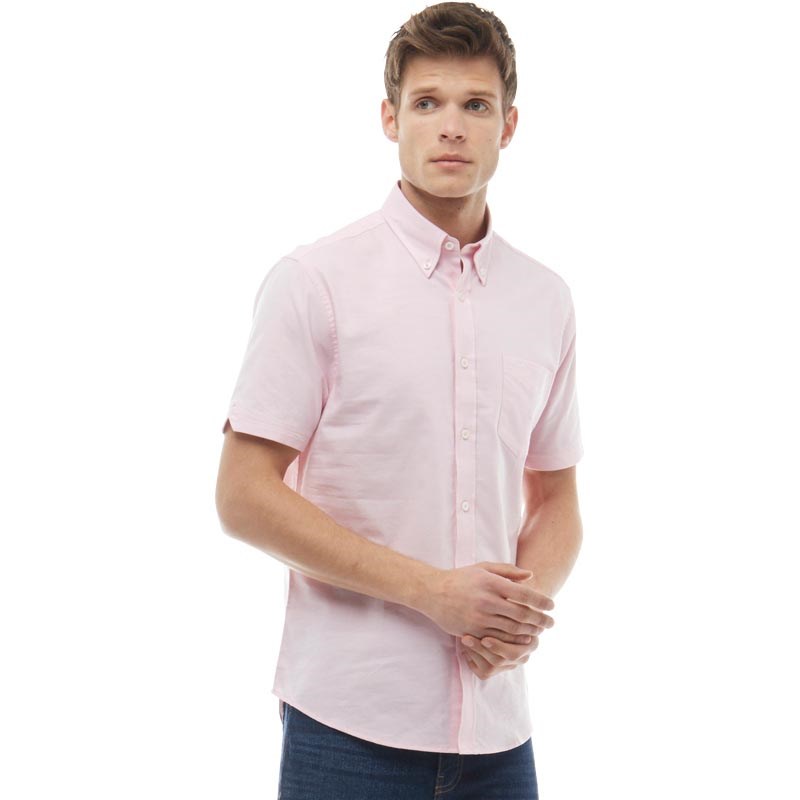 ben sherman black short sleeve oxford shirt