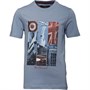 Ben Sherman Boys London Photo T-Shirt Stone Blue