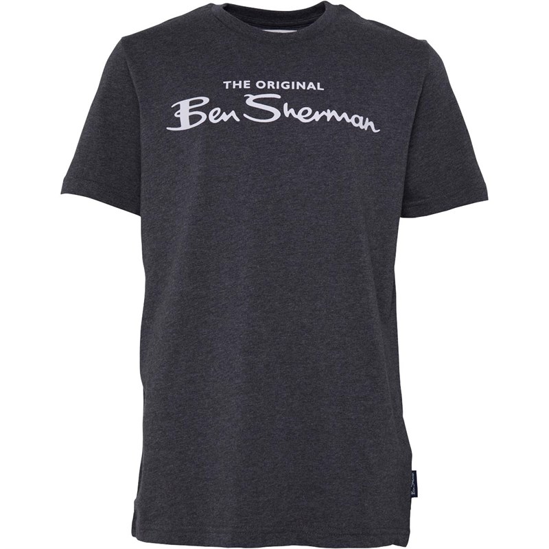 Ben Sherman Boys The Original T-Shirt Charcoal Grey Marl