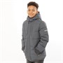 Ben Sherman Boys Winter Hooded Puffer Jacket Ebony
