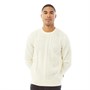 Ben Sherman Heren Cable Crew Neck jumpers Ecru