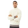 Ben Sherman Mens Textured Roll Neck Jumper Ivory