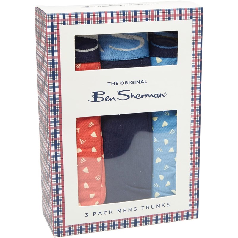 Ben Sherman Męskie Brooks Bokserki Wielobarwny
