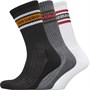 Ben Sherman Mens Vinnie Roe Three Pack Socks Black/White/Grey