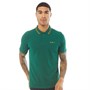 Ben Sherman Mens Twin Tipped Polo Forest/Gold Tip