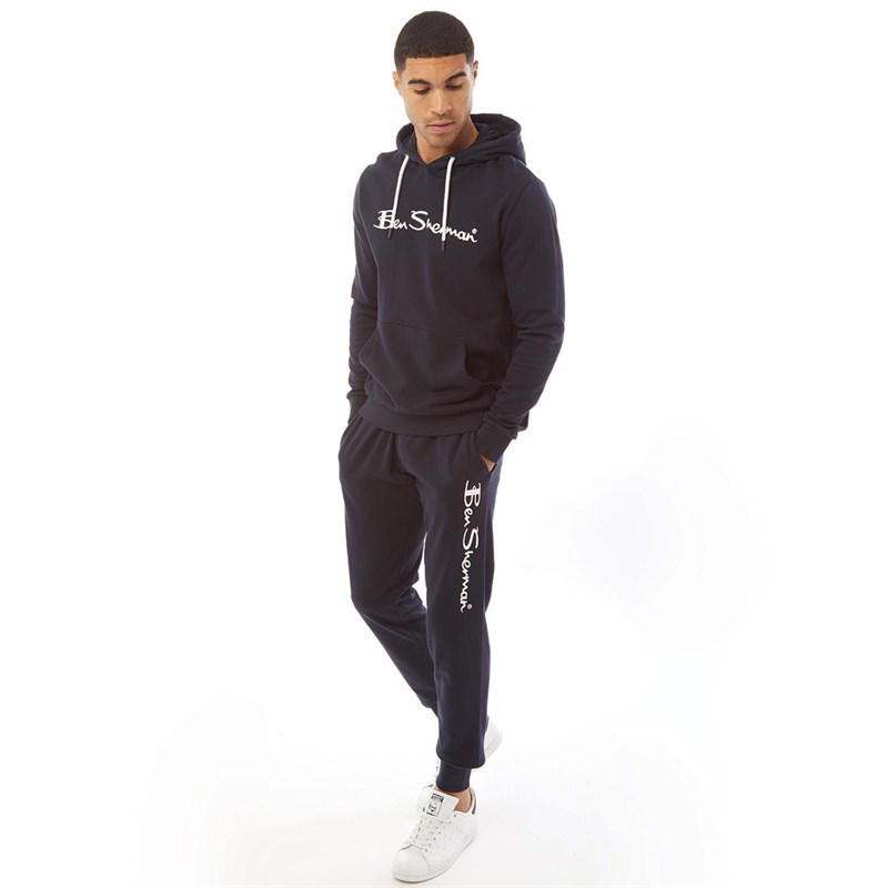 Ben Sherman Męskie Spodnie Dresowe Granatowy