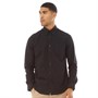 Ben Sherman Herren Oxford Hemd mit langem Arm Schwarz