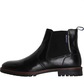 Buy Ben Sherman Mens Baron Leather Chelsea Boots Black