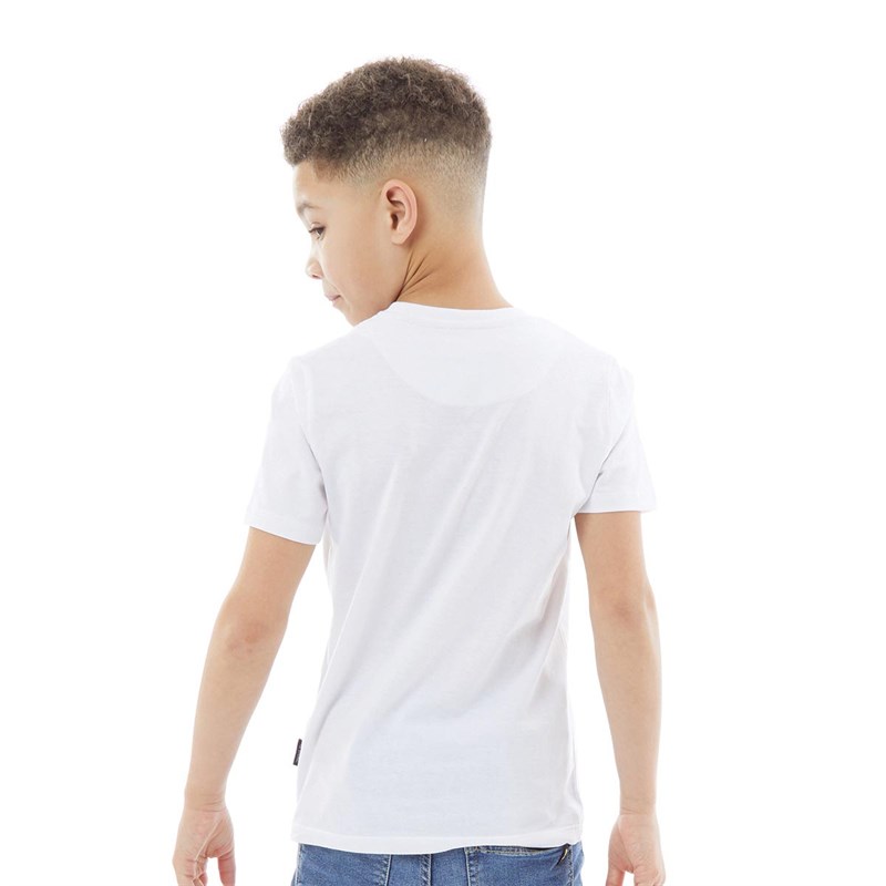 Ben Sherman Boys Retro Sports 1963 T-Shirt Bright White