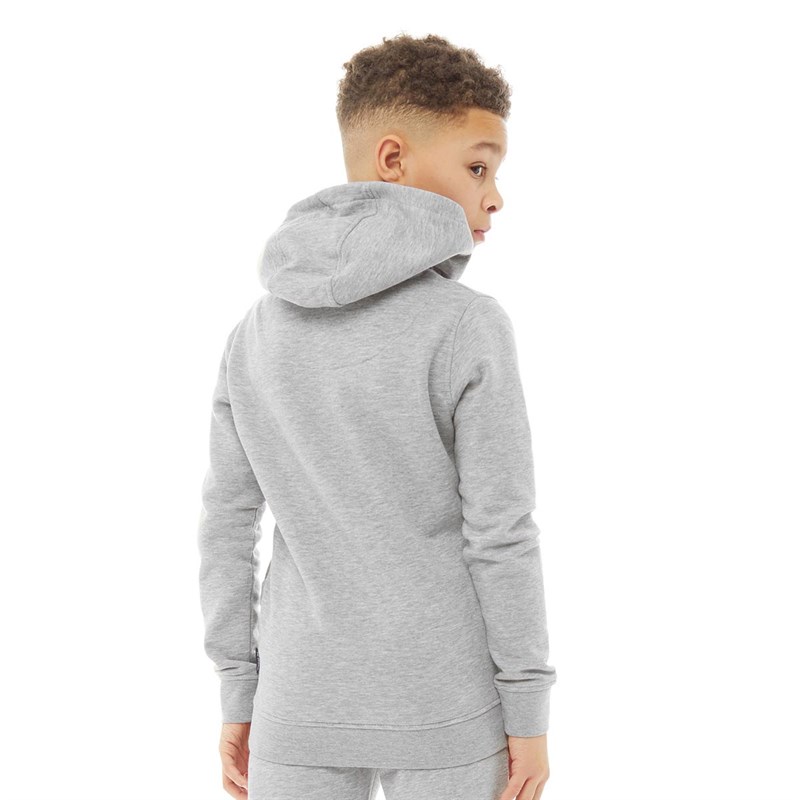 Ben Sherman Boys Script Outline BB OTH Hoodie Vintage Grey Heather